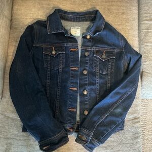 Old Navy Dark Wash Denim Trucker Jacket – Size S